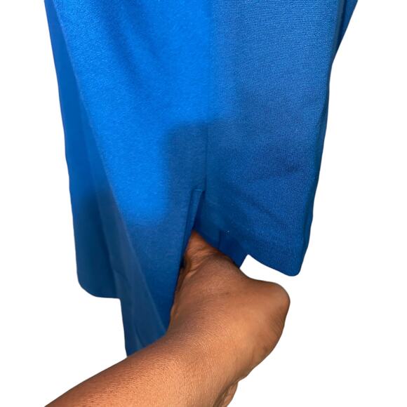 J. Jill Ponte pullover sheath dress with pockets size large petite teal blue - Picture 4 of 8